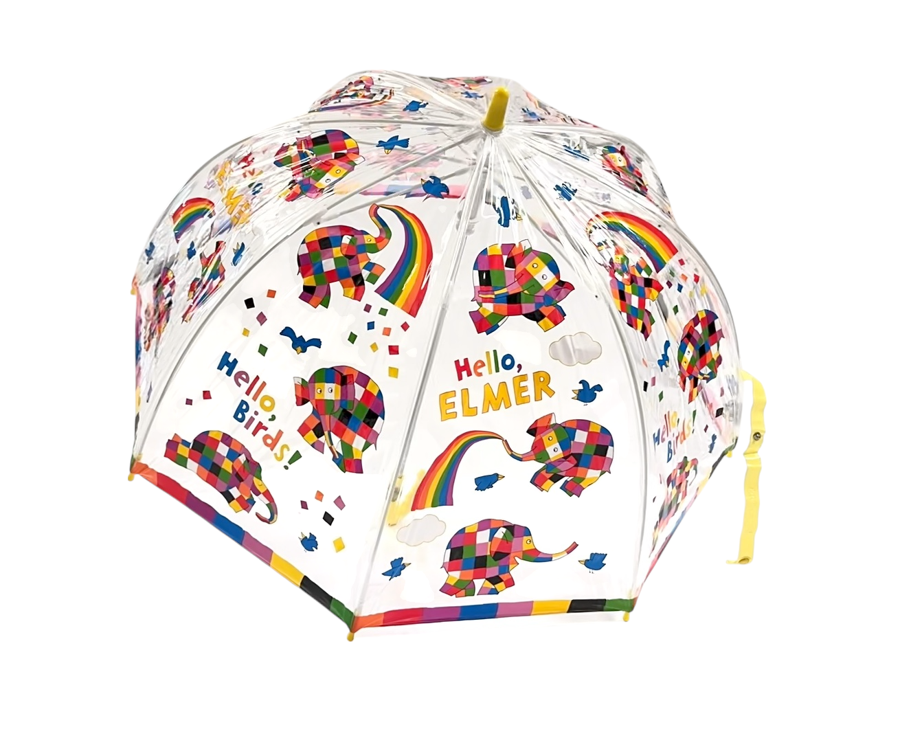 Hello Elmer PVC Clear Dome Umbrella