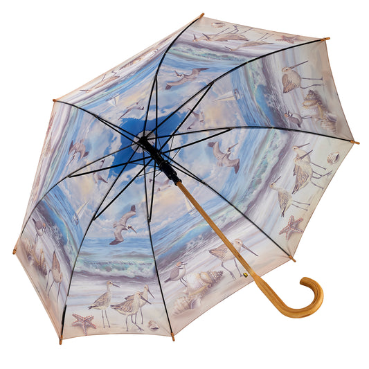 Galleria Nature Collection Beach Scene Stick Umbrella