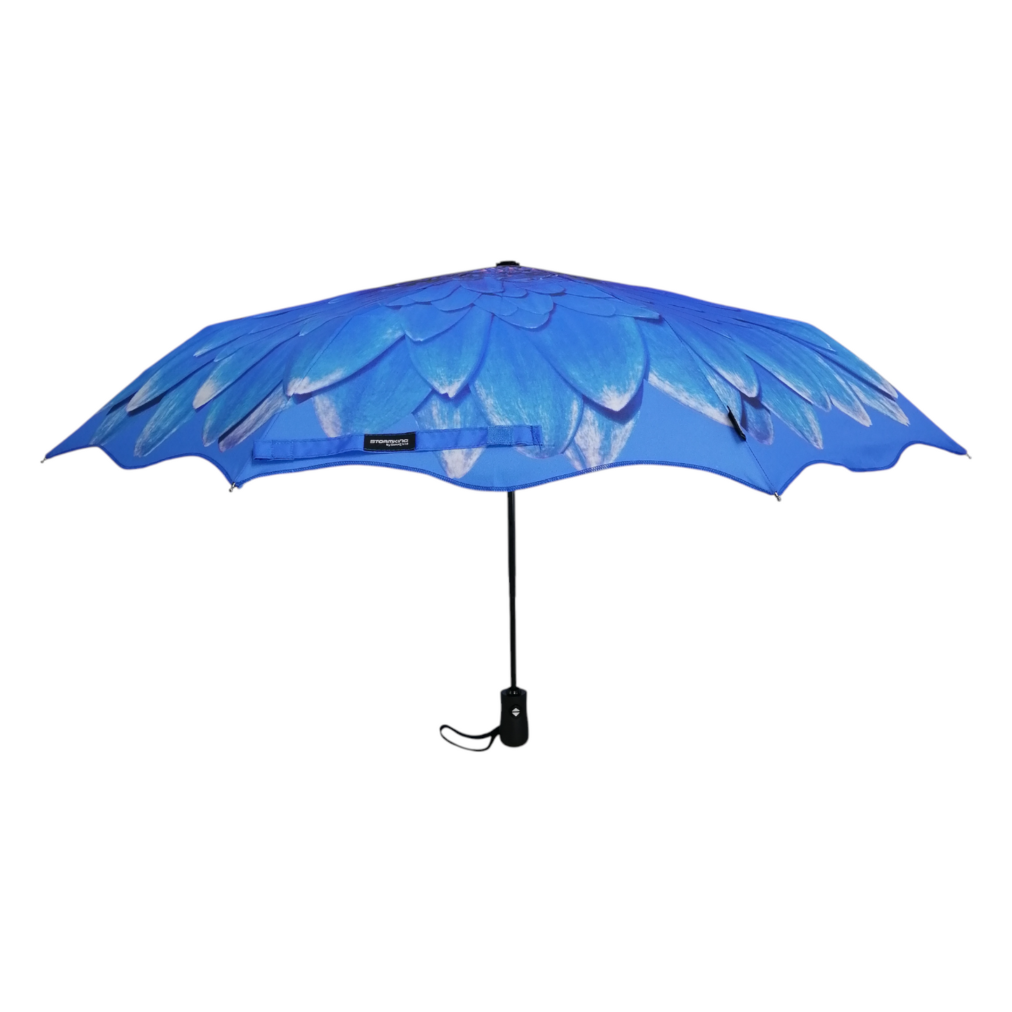 StormKing Folding Floral Umbrella Blue Daisy