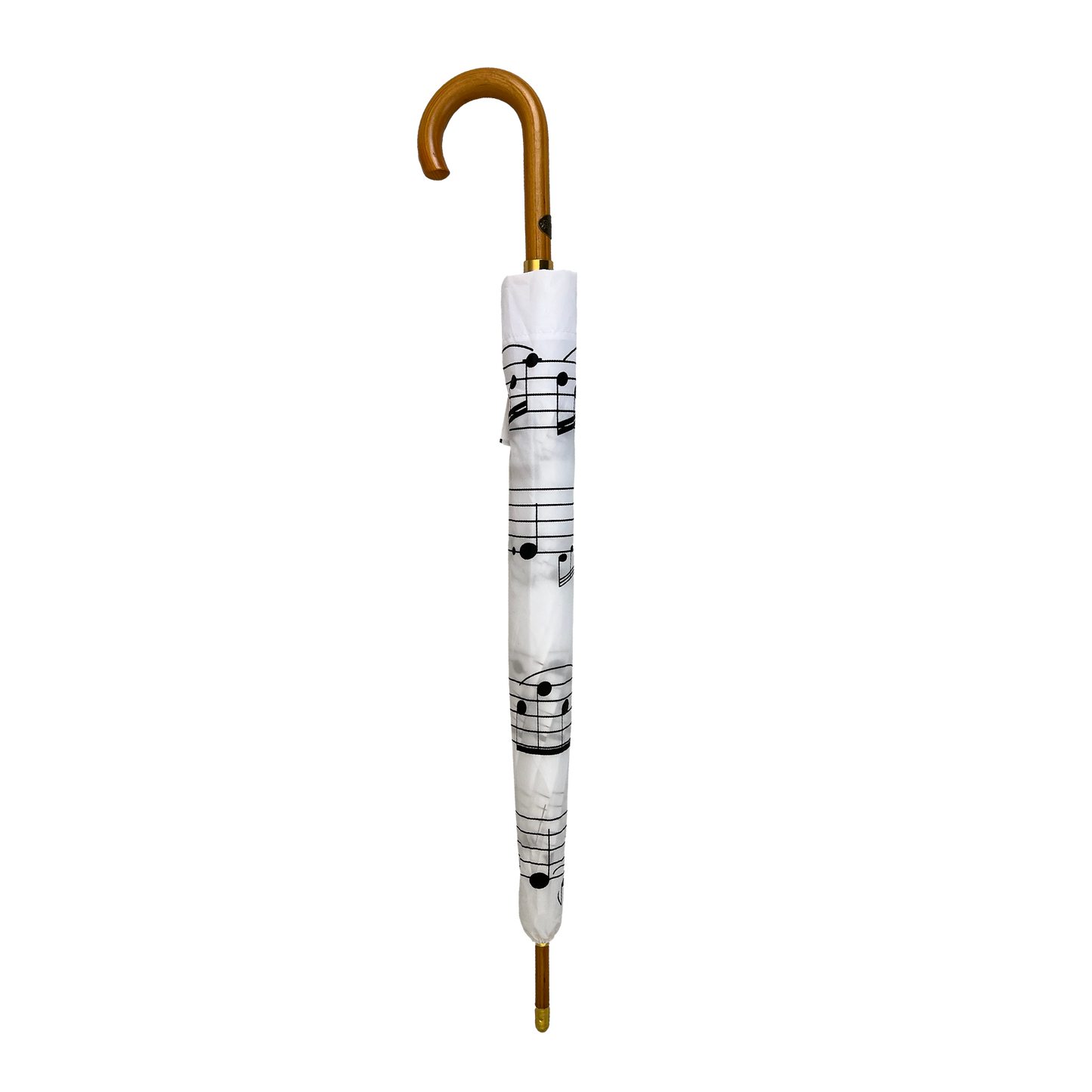 White Music Umbrella with Black Notes