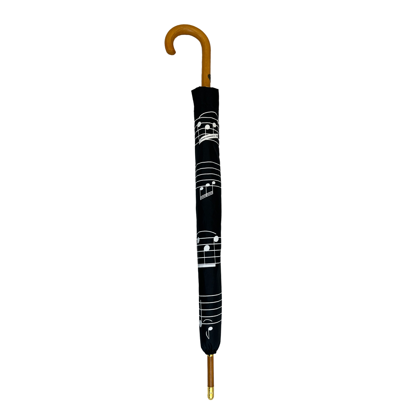 Black Music Umbrella with White Notes