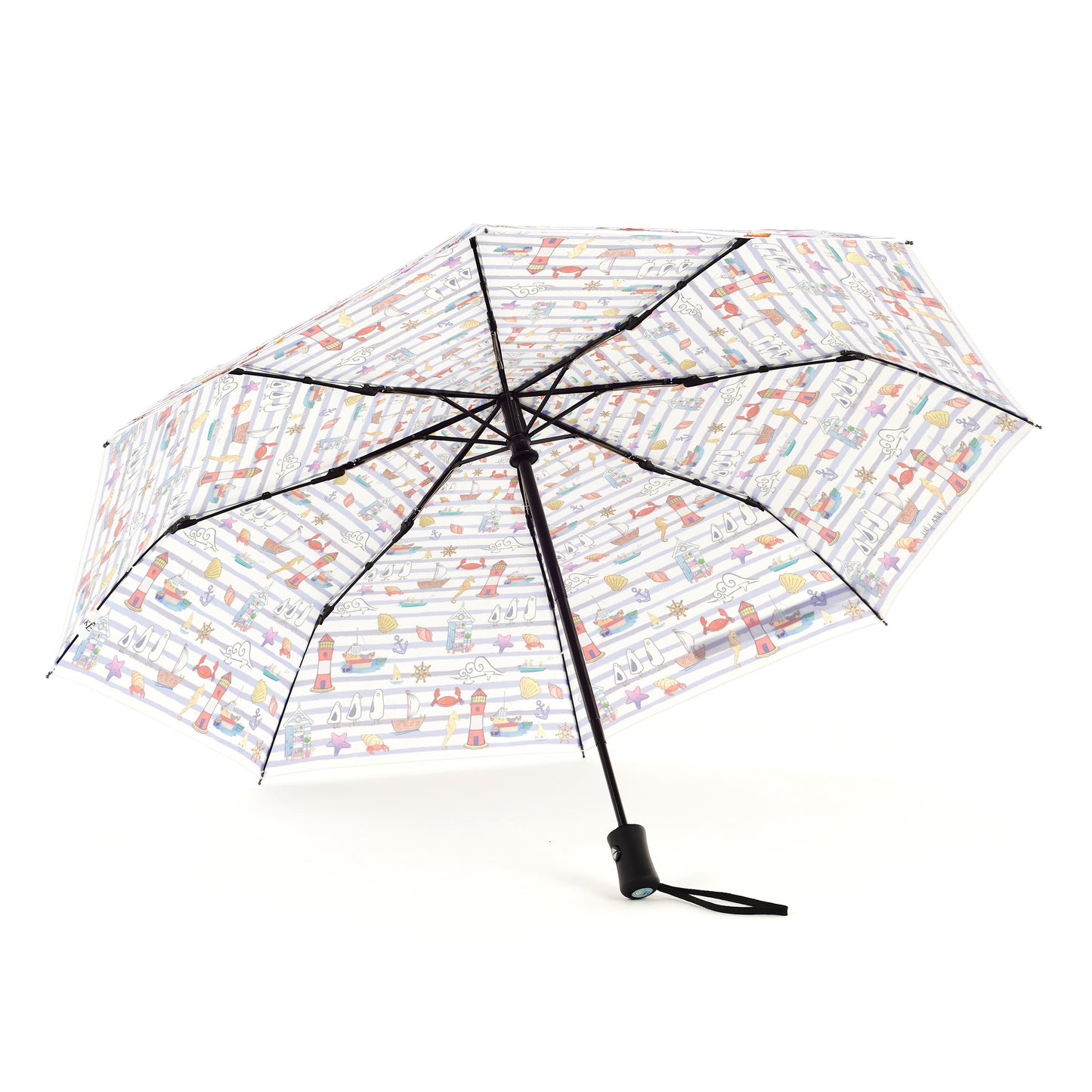 Laura Wall Stripes Design Folding Umbrella