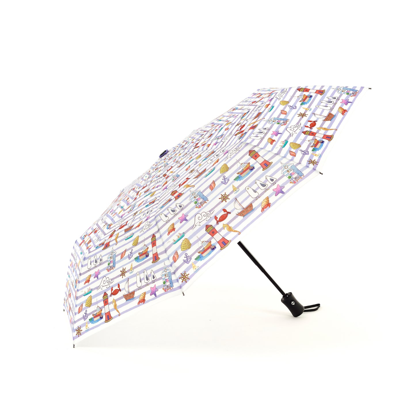 Laura Wall Stripes Design Folding Umbrella