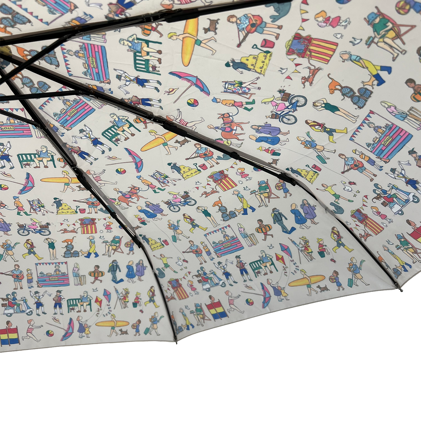 Laura Wall Seaside Shenaninigans Folding Umbrella