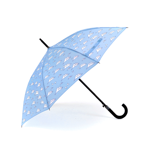 Laura Wall Clouds Design Stick Umbrella