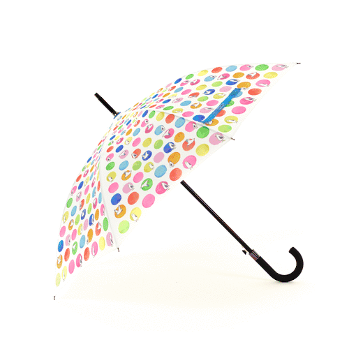 Laura Wall Dots Design Stick Umbrella