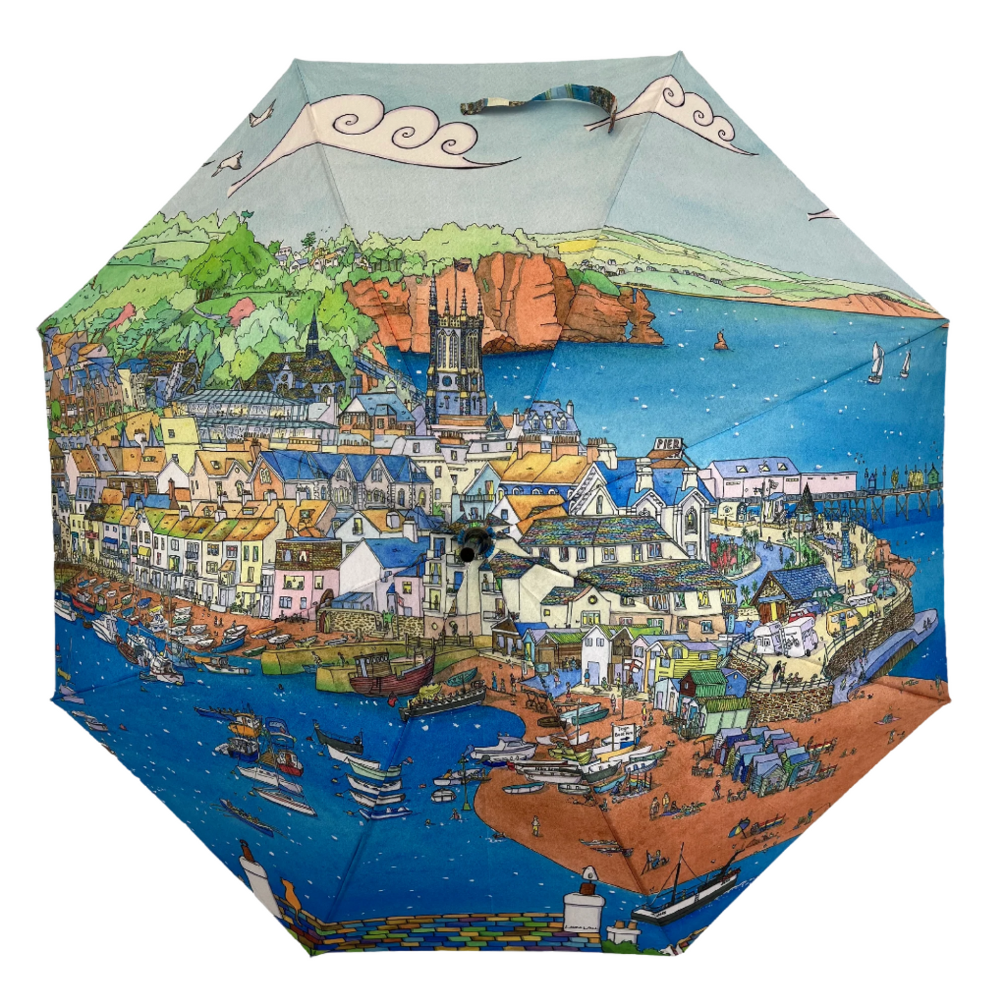 Laura Wall Oh That Place Stick Umbrella