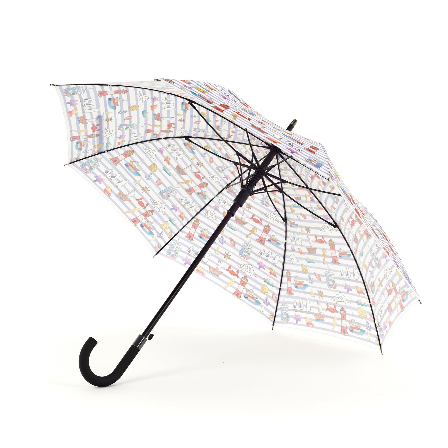 Laura Wall Stripes Design Stick Umbrella