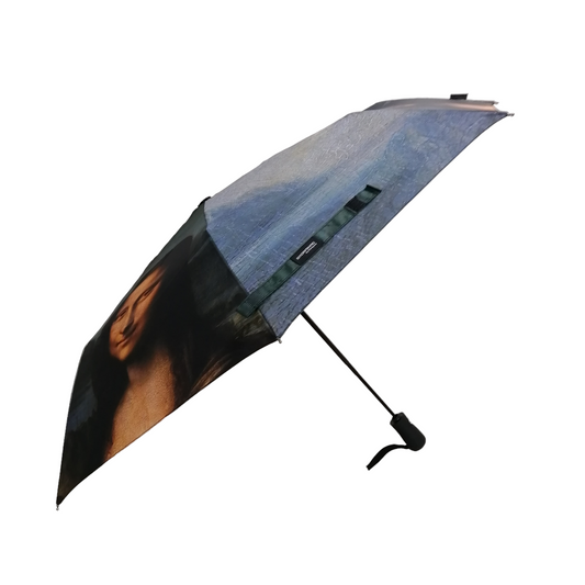 StormKing Art Collection De Vinci Moan Lisa Folding Umbrella by Soake