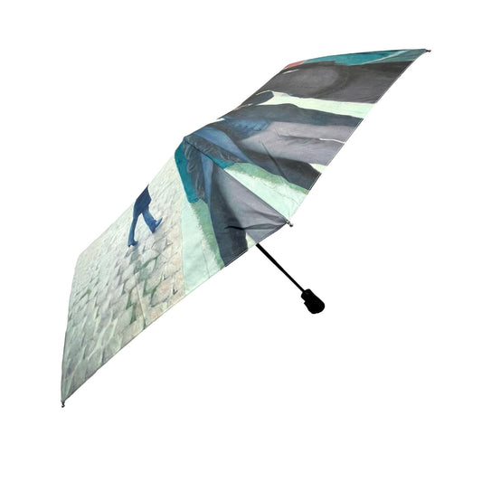 StormKing Art Caillebotte Paris Rainy Day Folding umbrella by Soake