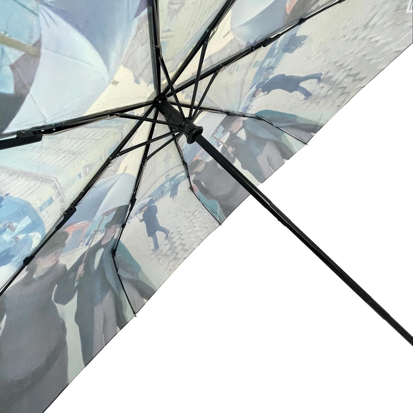 StormKing Art Caillebotte Paris Rainy Day Folding umbrella by Soake