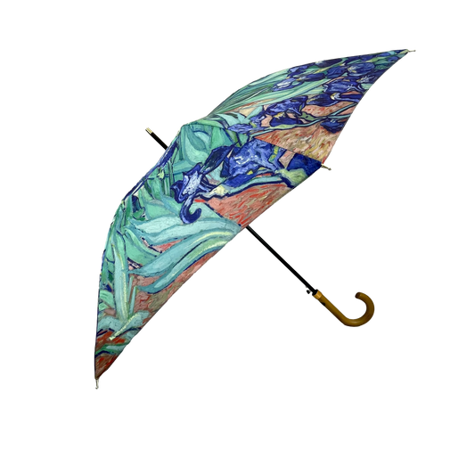 StormKing Art Van Gogh Irises Classic Stick Umbrella by Soake