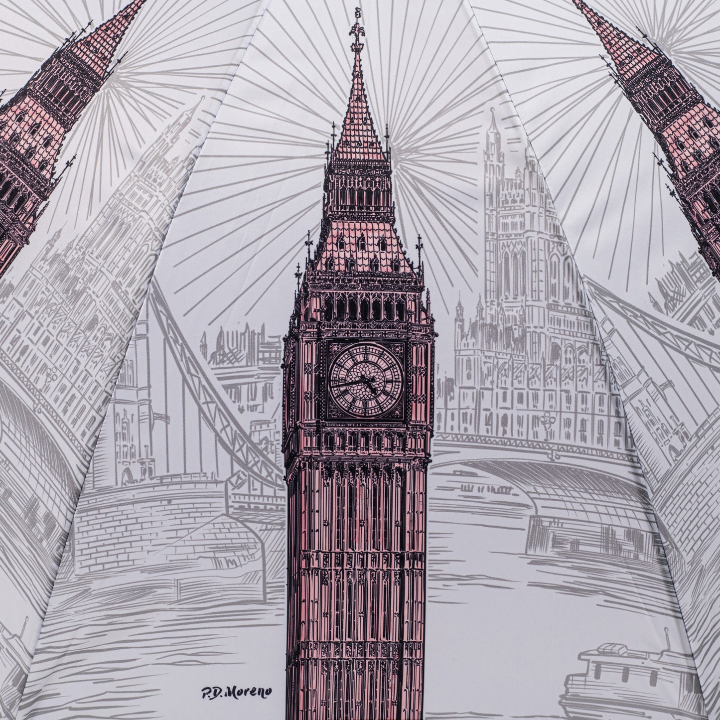 StormKing Classic City Collection London Black and White Umbrella by Soake
