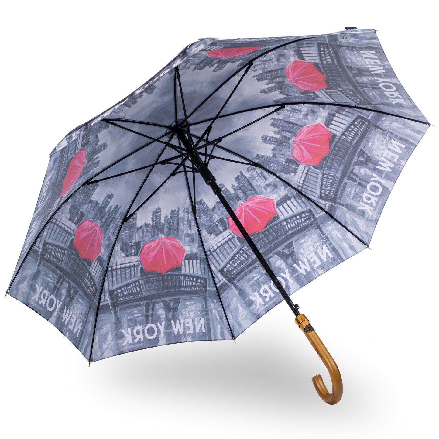 StormKing Classic City Collection New York Black and White Umbrella by Soake