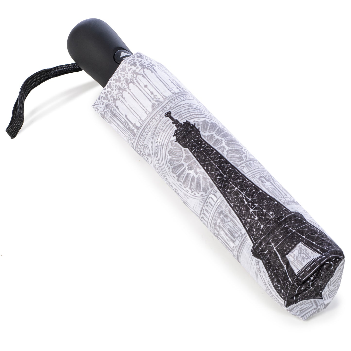 StormKing Folding City Umbrella Paris Black and White by Soake