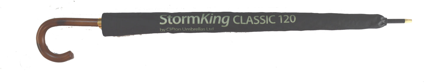 Storm King Classic 120 Black Gents Umbrella by Soake