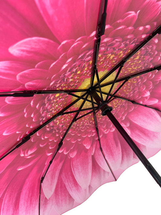 StormKing Folding Floral Umbrella Gerbera Daisy
