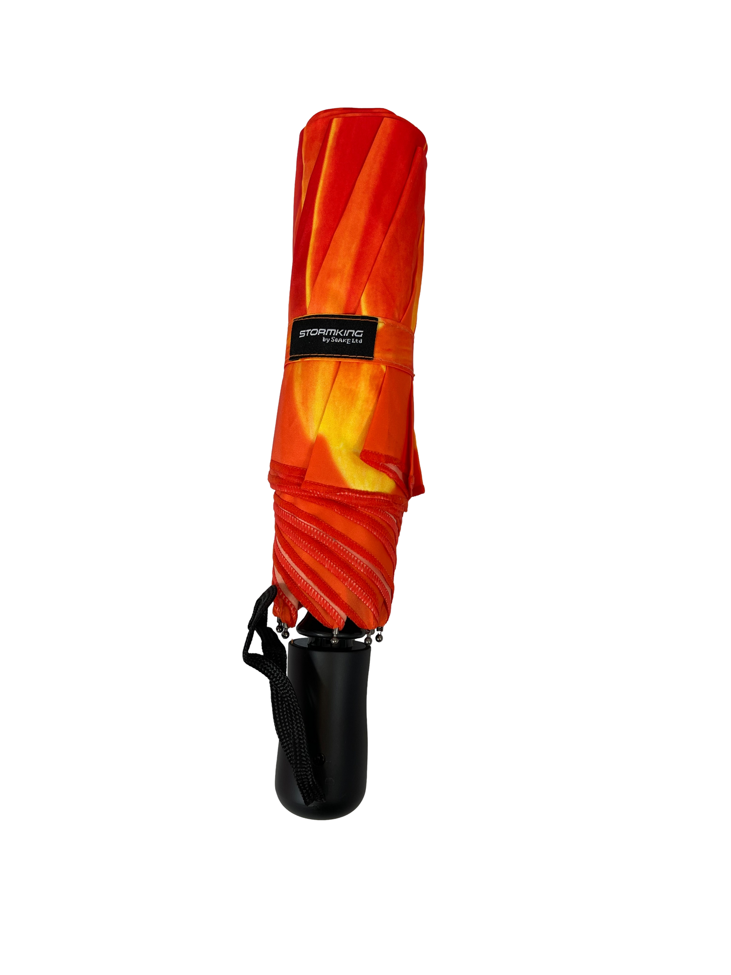 StormKing Folding Floral Umbrella Orange Daisy