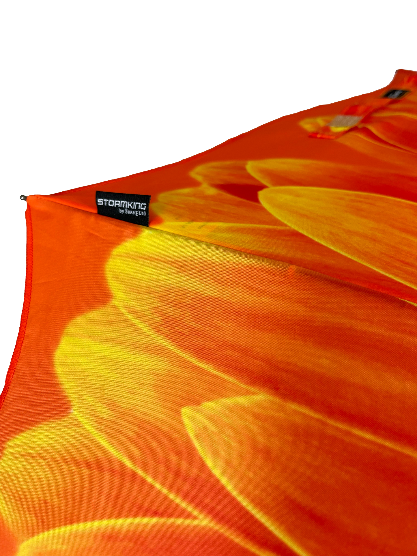 StormKing Folding Floral Umbrella Orange Daisy