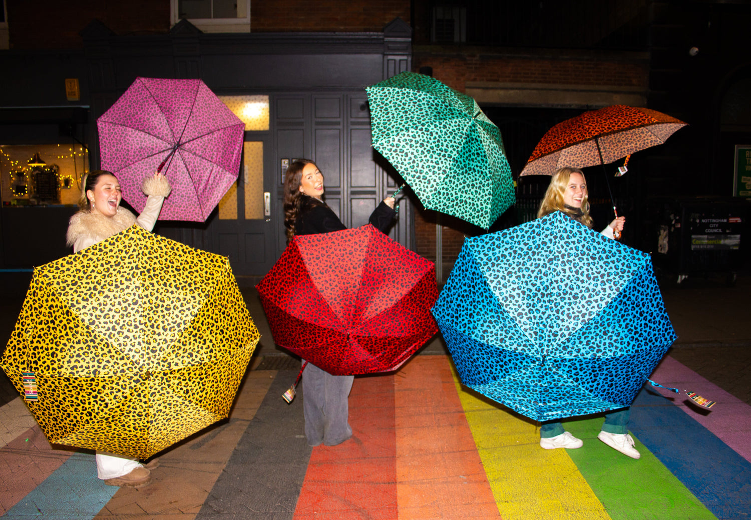 Soake Boutique Retro Leopard Print Umbrellas