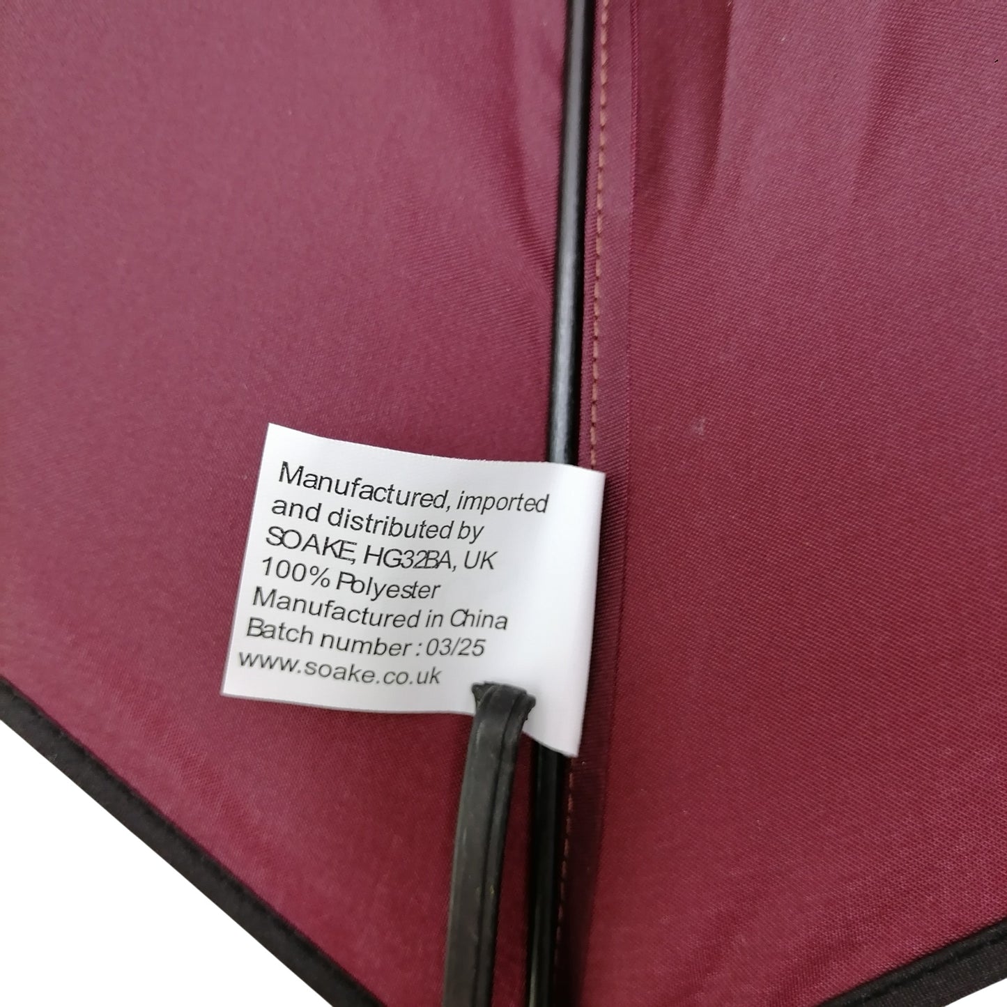 Everyday Swirl Stick Umbrella Burgundy