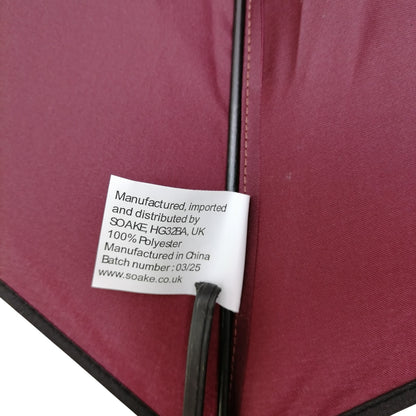 Everyday Swirl Stick Umbrella Burgundy