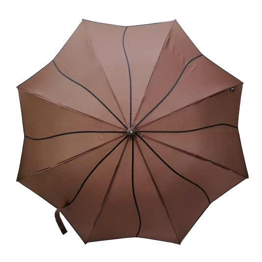 Everyday Swirl Stick Umbrella Mocha