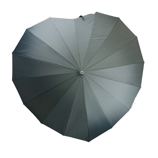 Boutique Heart Umbrella Grey