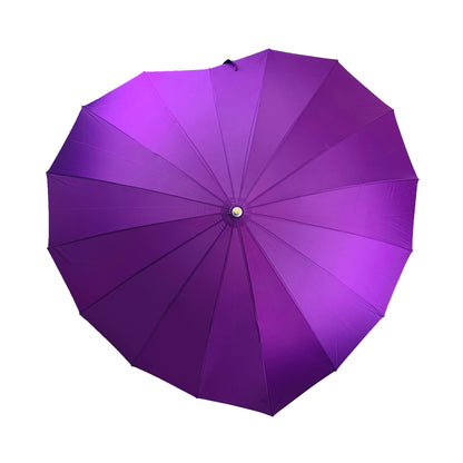 Boutique Heart Umbrella Purple