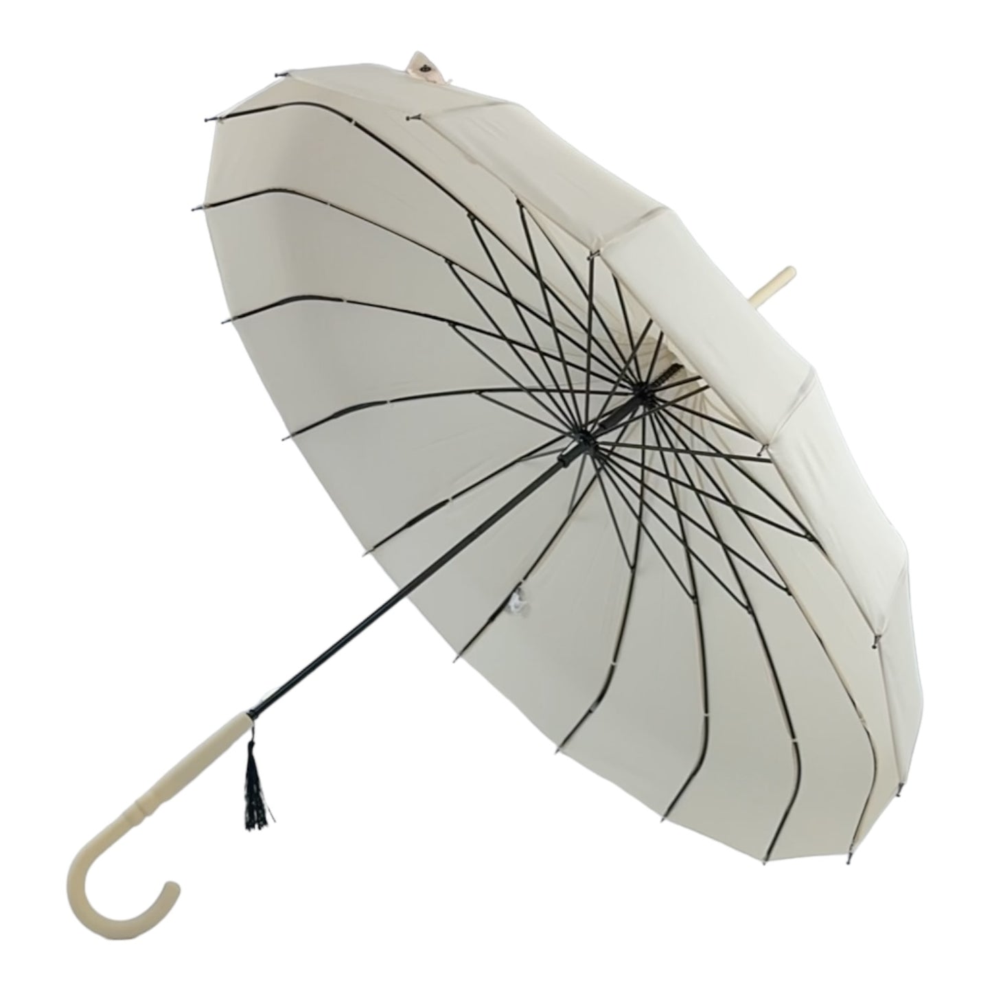 Boutique Classic Pagoda Umbrella in  Beige