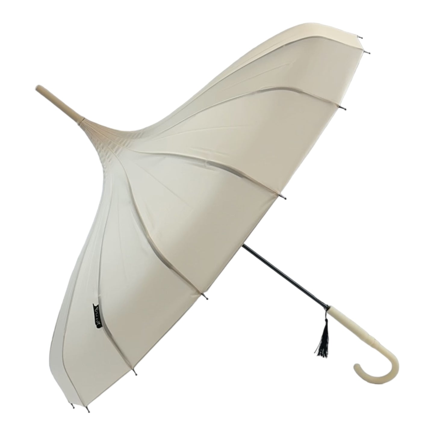 Boutique Classic Pagoda Umbrella in  Beige