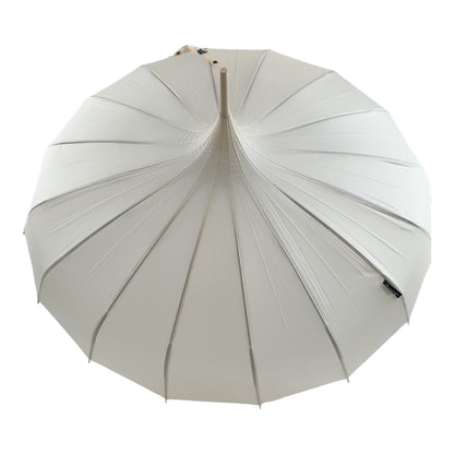 Boutique Classic Pagoda Umbrella in  Beige
