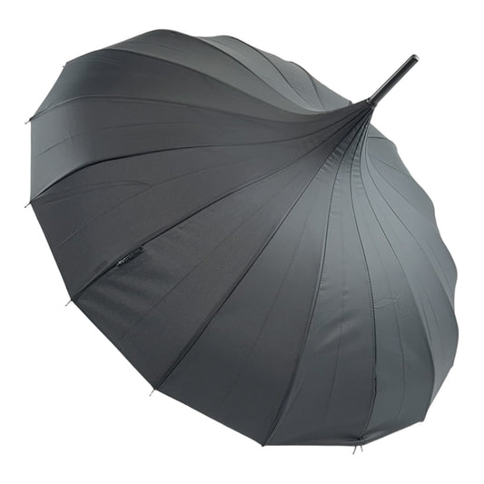 Boutique Classic Pagoda Umbrella in Black