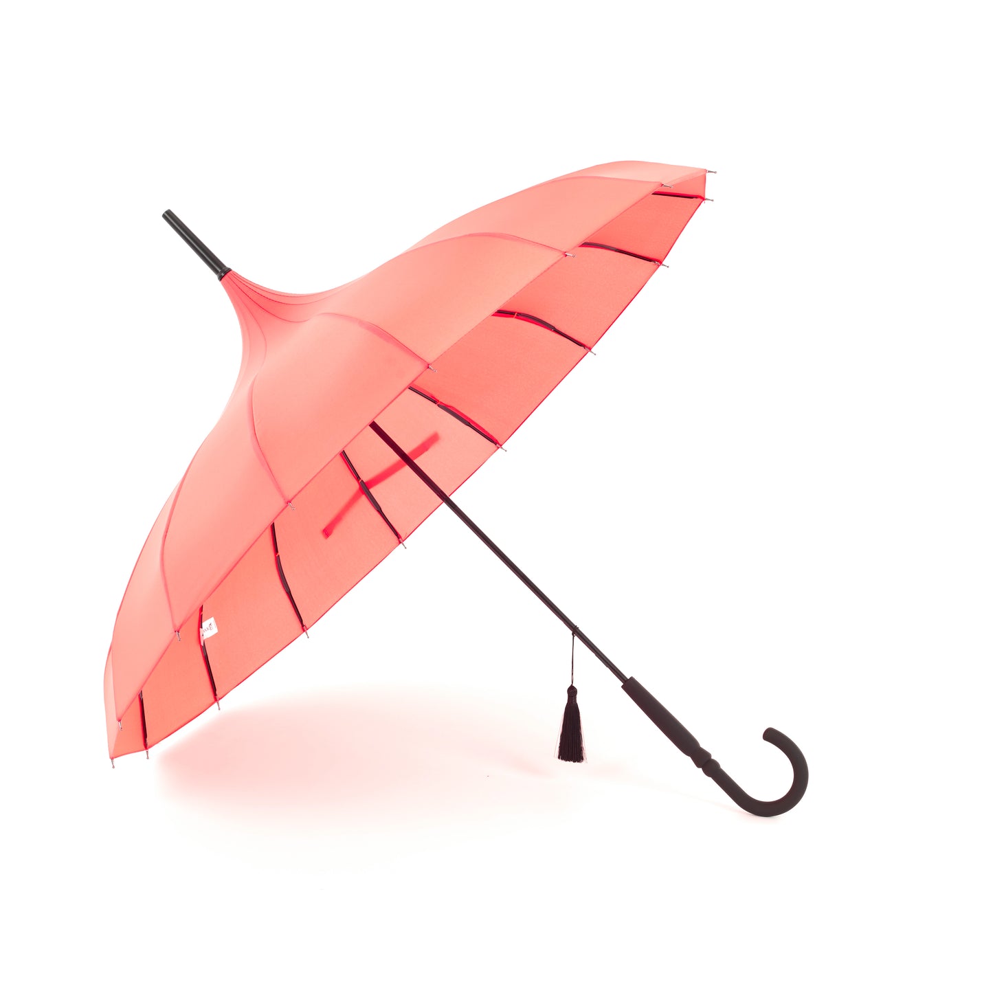 Boutique Classic Pagoda Umbrella in Coral