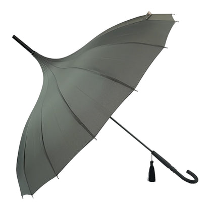 Boutique Classic Pagoda Umbrella in Grey