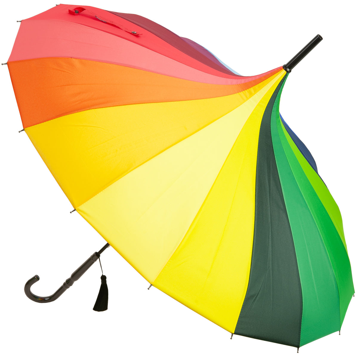 Boutique Classic Pagoda Umbrella in Rainbow