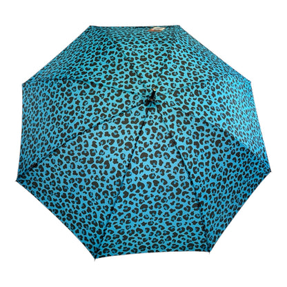 Retro Leopard Print in Electric Blue with matching handle