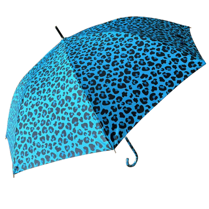 Retro Leopard Print in Electric Blue with matching handle