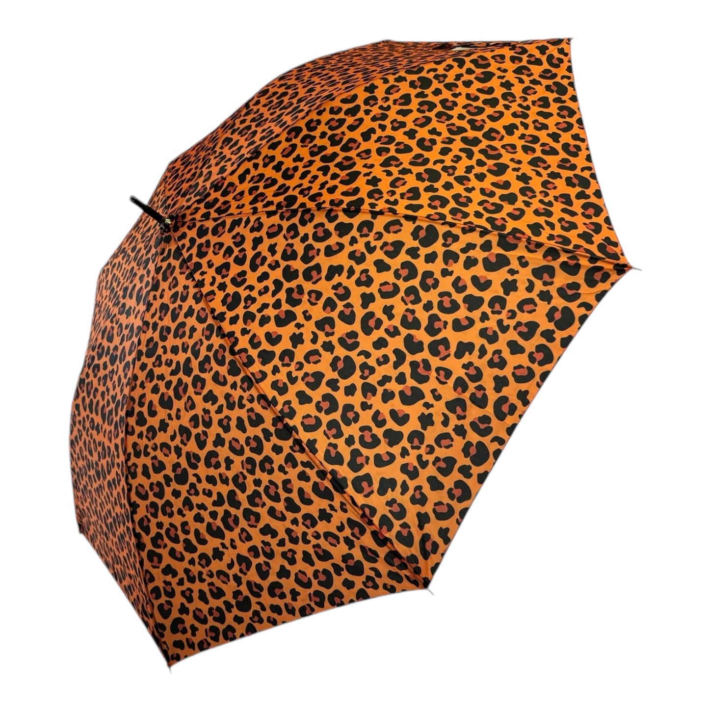 Retro Leopard Print in Funky Orange with matching handle
