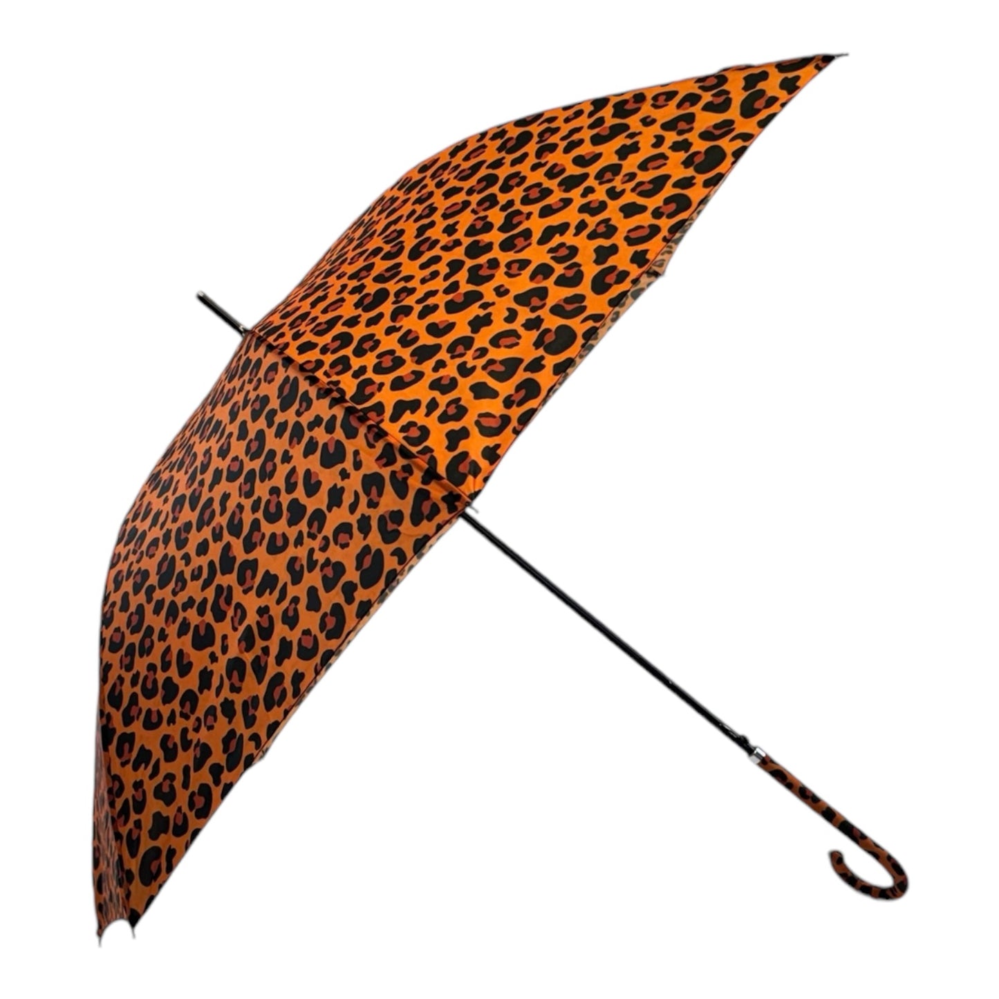 Retro Leopard Print in Funky Orange with matching handle