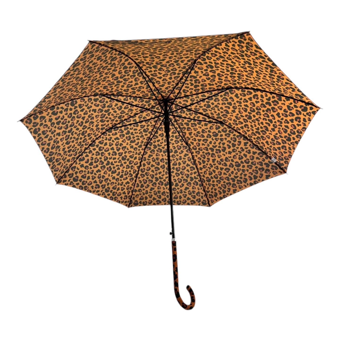 Retro Leopard Print in Funky Orange with matching handle