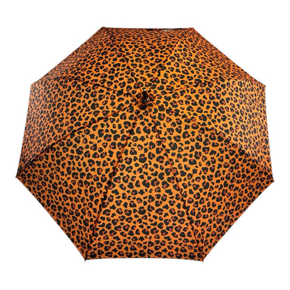 Retro Leopard Print in Funky Orange with matching handle