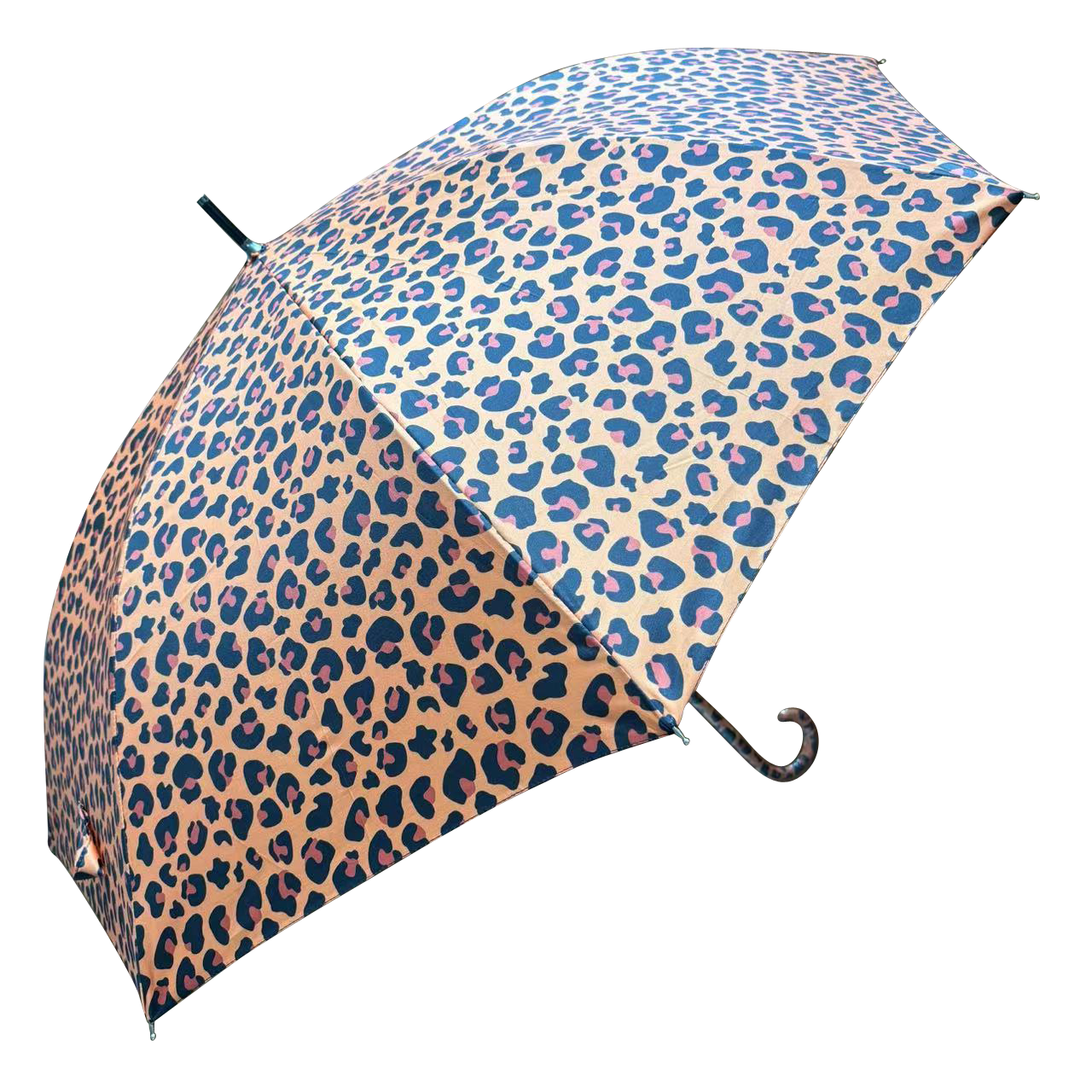 Retro Leopard Print in Funky Orange with matching handle