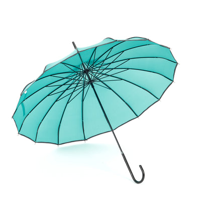 Boutique RIBBED Paoda Umbrella Teal