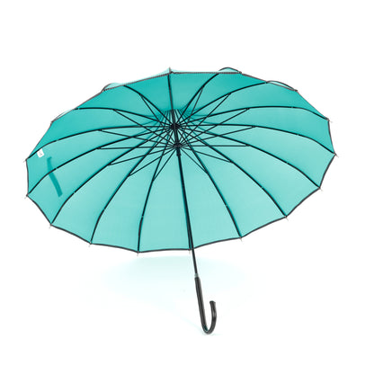 Boutique RIBBED Paoda Umbrella Teal