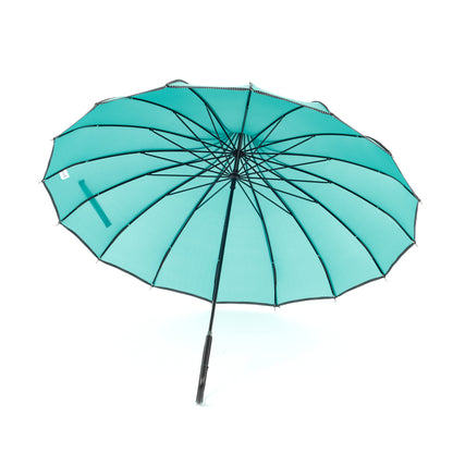 Boutique RIBBED Paoda Umbrella Teal