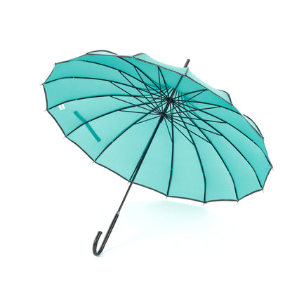 Boutique RIBBED Paoda Umbrella Teal