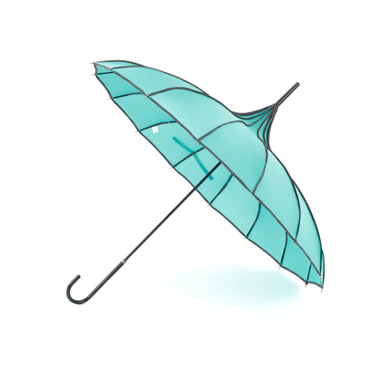 Boutique RIBBED Paoda Umbrella Teal