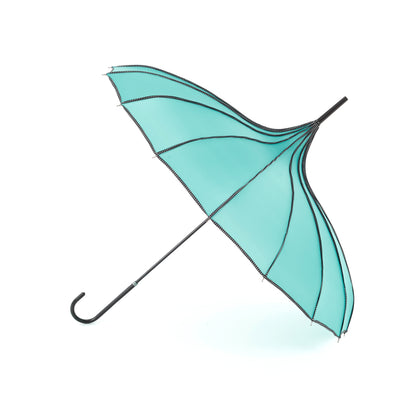 Boutique RIBBED Paoda Umbrella Teal