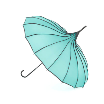 Boutique RIBBED Paoda Umbrella Teal